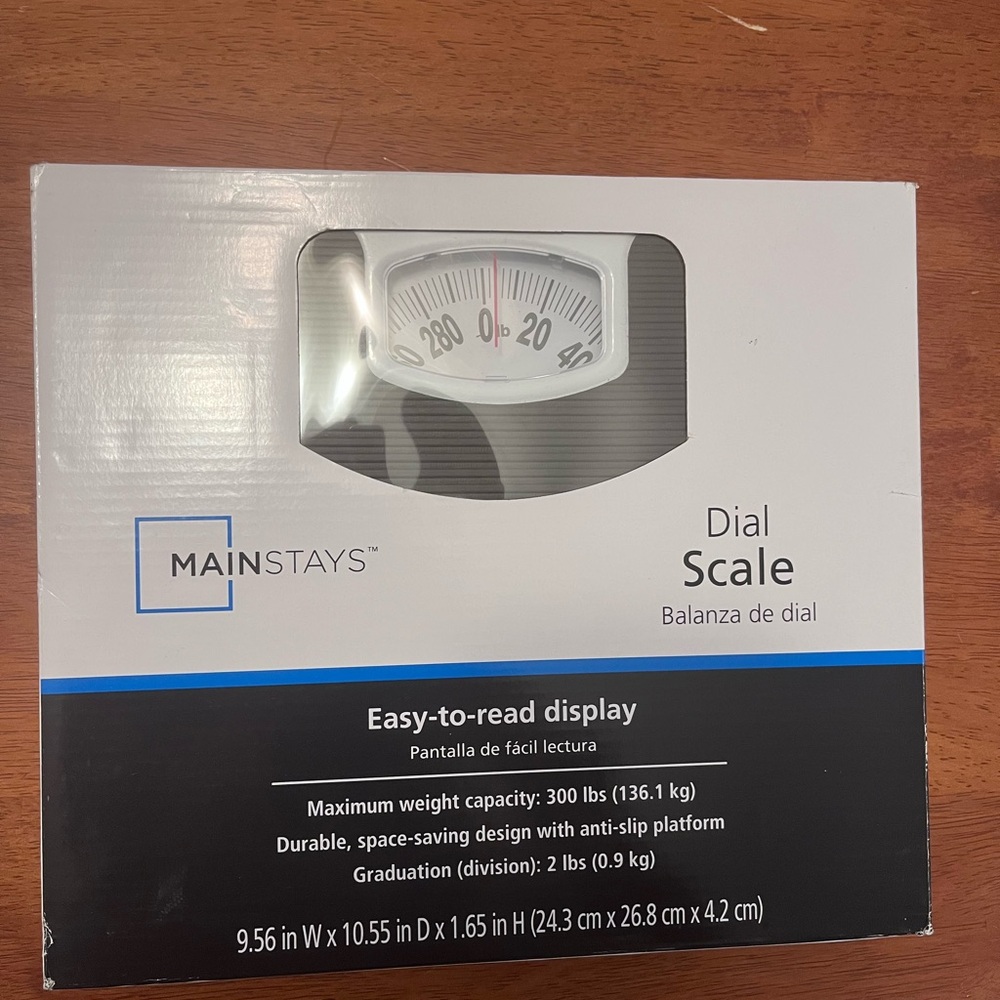 Mainstays Dial Scale with Easy-to-Read Display